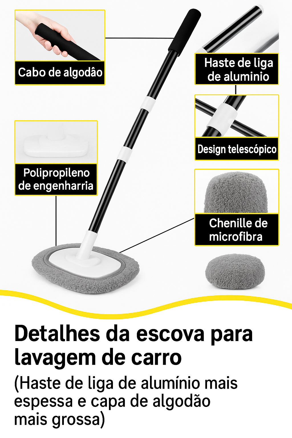 Escova de Limpeza de Carro