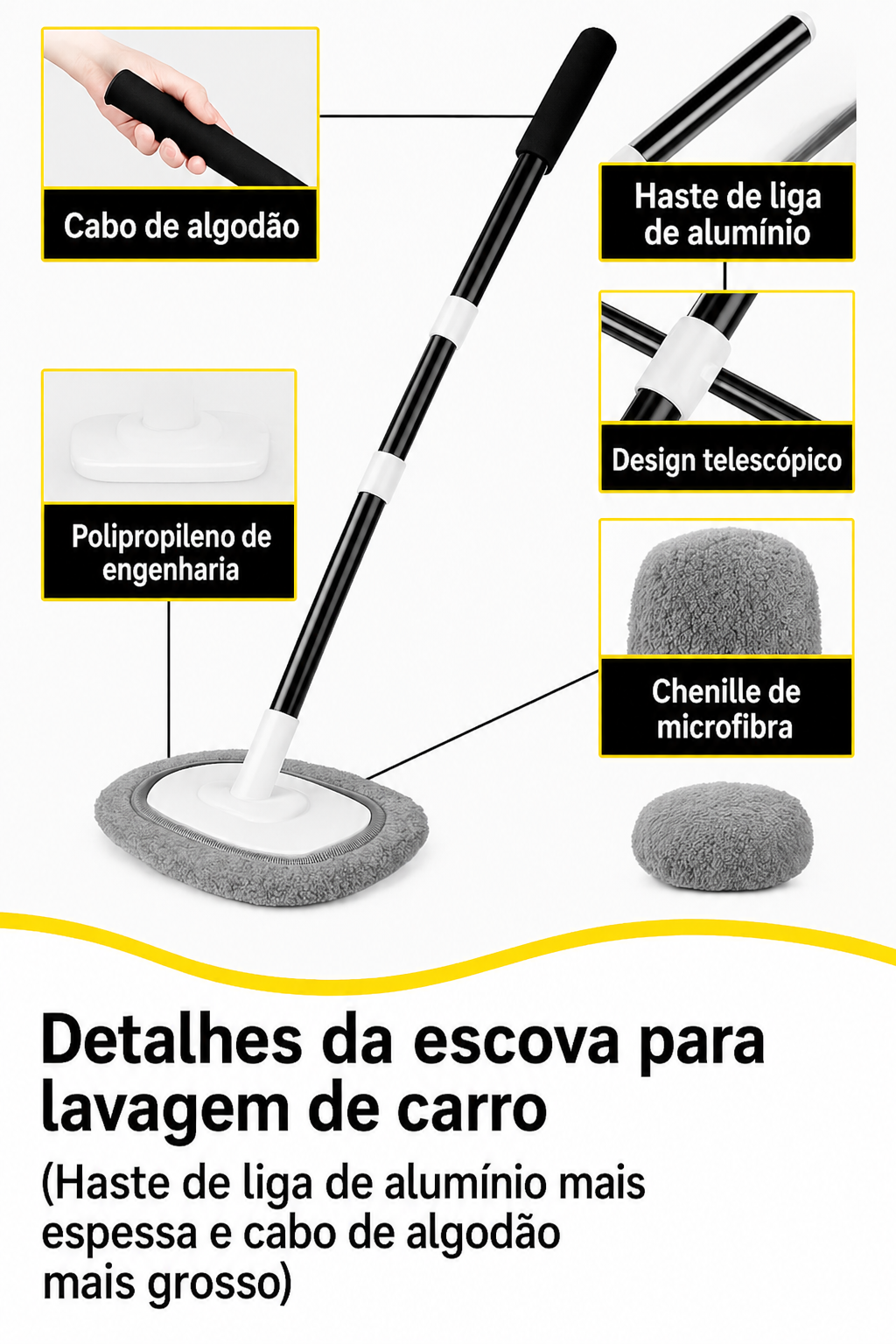 Escova de Limpeza de Carro